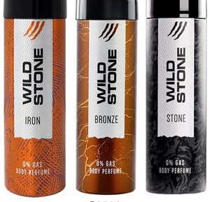 wild stone body perfume (360ml,pack of 3)