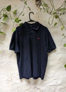 Burberry Navy Polo Shirt