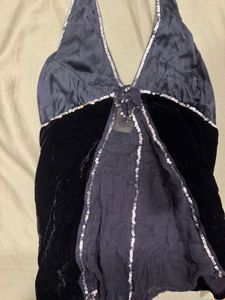Sparkly Halter Neck Top