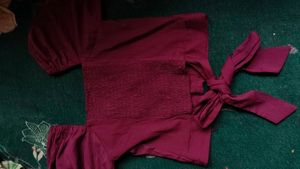 Chic Smocked Blouse with Tie Detail