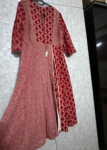 Red Colour Kurta Set