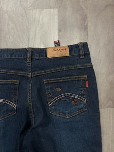 Embroidered Low Rise Jeans