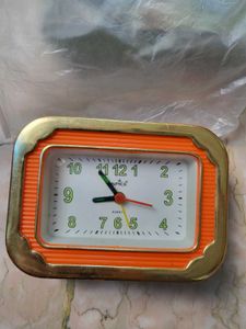 Vintage Orange Alarm Clock