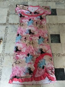 Night Gown Multicolour Stretchable Free Size