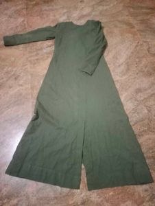 Elegant Olive Green Maxi Dress
