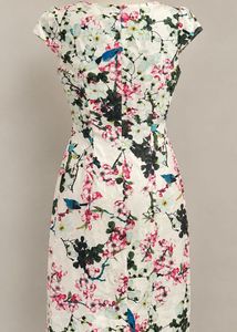 Floral Bird Print Dress