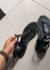 Black Gladiator Sandals