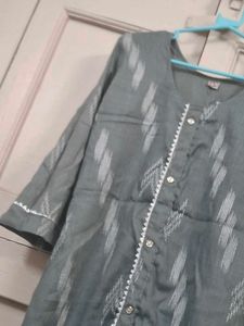 💥Grey Printed Kurta