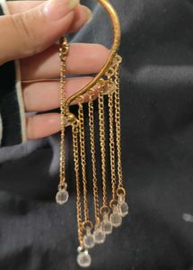 Elegant Gold Tone Jhumka Earrings