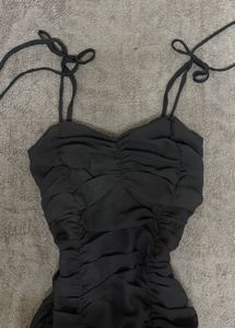 🪩🍸ruffled ruched bodycon dress