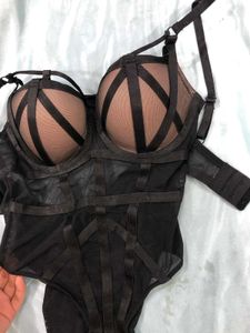 Black Strappy Lingerie Set with freebie