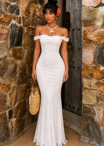 Elegant White Lace birthday Gown dress