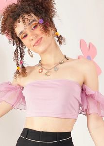 🔻 LOWEST price - Cute Ruffle Sleeve Tube top