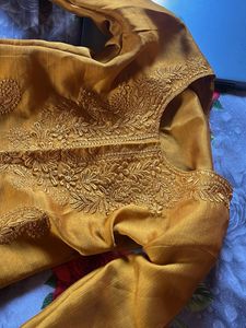 Yellow Embroidered Kurta