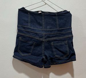 Korean High Waisted Denim Shorts