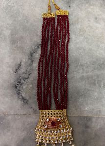 Stunning Red Beaded Statement Necklace