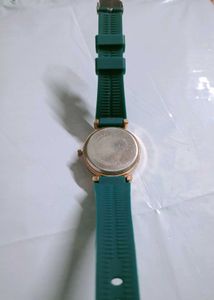 Stylish Green and Gold Watch