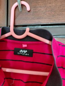 Striped Red Polo T-Shirt