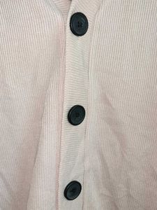 PLUS SIZE Cream V-Neck Cardigan