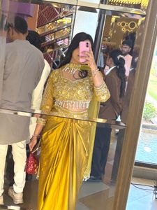 Golden Embellished Lehenga Choli Set