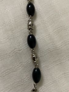 Chic Black Beaded Handmade Bracelet