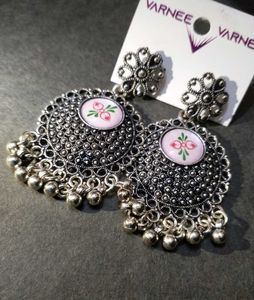 Beautiful Oxidized Silver Earrings