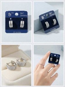 Sparkling CZ Hoop Earrings