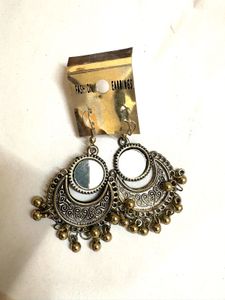 Boho Mirror Dangle Earrings,clacher