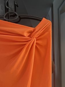 Orange Draped Beach Skirt &amp; Top