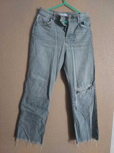 Ripped Knee Denim Jeans