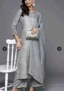 Elegant Blue Kurta Set with Dupatta