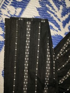 Black Cotton Pant For Women
