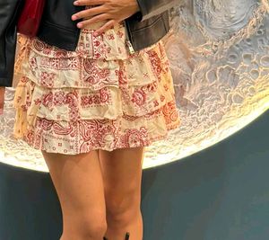 Boho Tiered Mini Skirt