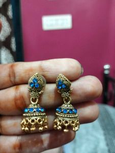 Boho Ethnic Oxidized Silver Earrings Set