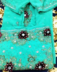 Kurti Fancy Bridal Jarkan stone Embroidery work