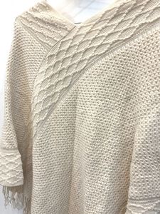 Stylish Crochet Poncho with Fringe