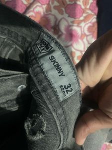 Men's Grey Slim Fit Jeans
