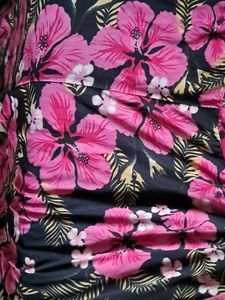 Strechable Floral Print Palazzo Pants