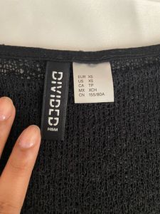 H&amp;M Sheer Long Sleeve Top 🖤