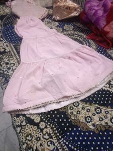 Elegant Pink Embroidered Anarkali Kurta
