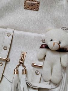 Stylish Cream Backpack Set 3