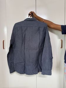 Classic Blue Checked Men's Shirt