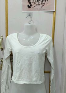 Classic White Long Sleeve Top