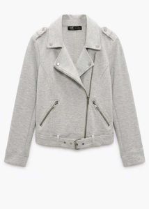 Gray Moto Jacket