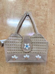 Boho Chic Jute Handbag