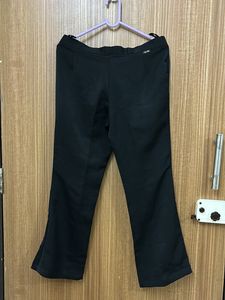 Black Formal Corporate Trouser Pants For Women