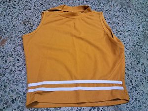 Mustard Sleeveless Top