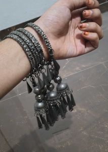 Oxidized Black Bangles