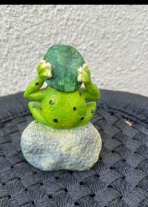 Set Of 3 Decor Item Frog