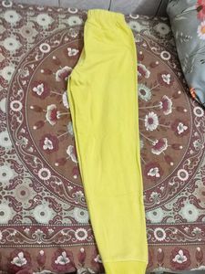 Yellow 'Real Boss' Joggers